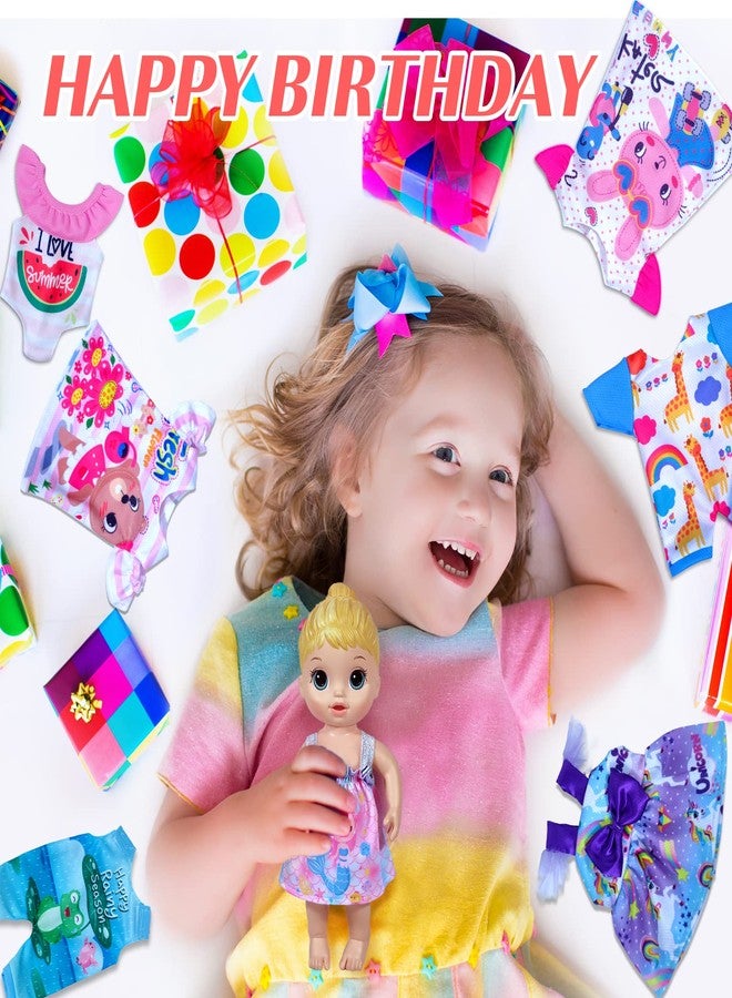 ARTST Alive Baby Clothes, 7 Sets Baby Doll Clothes Accessories Dress Swimsuit Outfit for 10-12 Inch Dolls Girls Birthday Xmas - Image 5